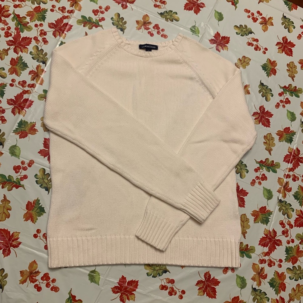 Land’s end Chunky knit sweater round neck